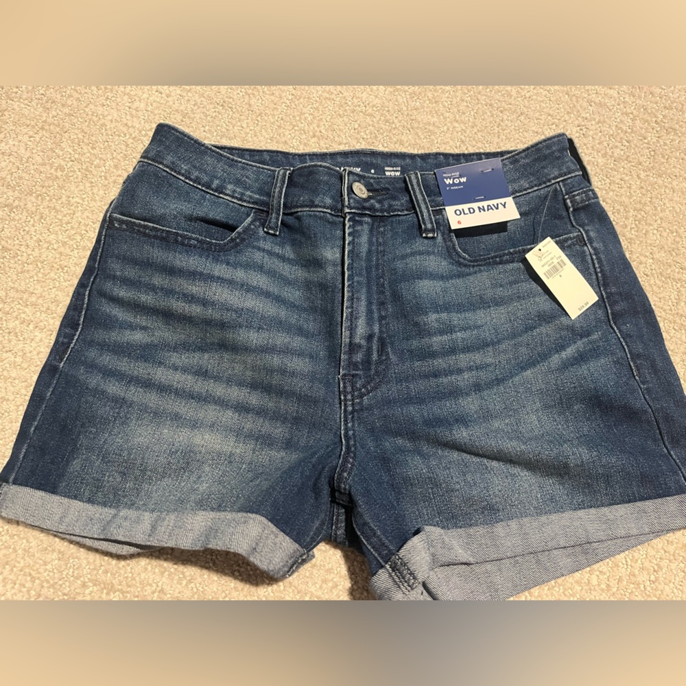 Brand New Old Navy High Rose Wow 3” Inseam Denim Shorts